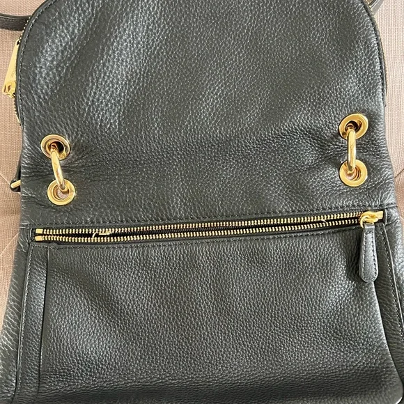 Authentic Michael Kors Crossbody Shoulder Leather Bag Black - Picture 12 of 13